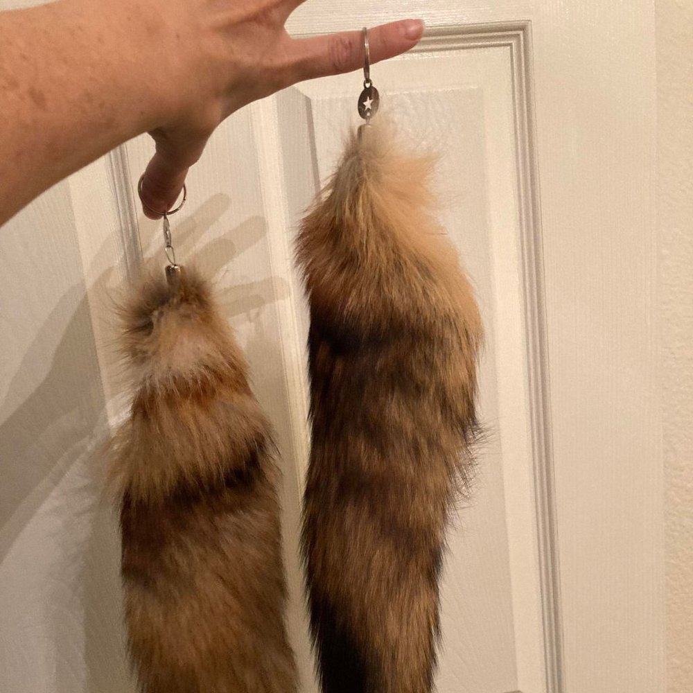 Real Fox Tails (set of two)